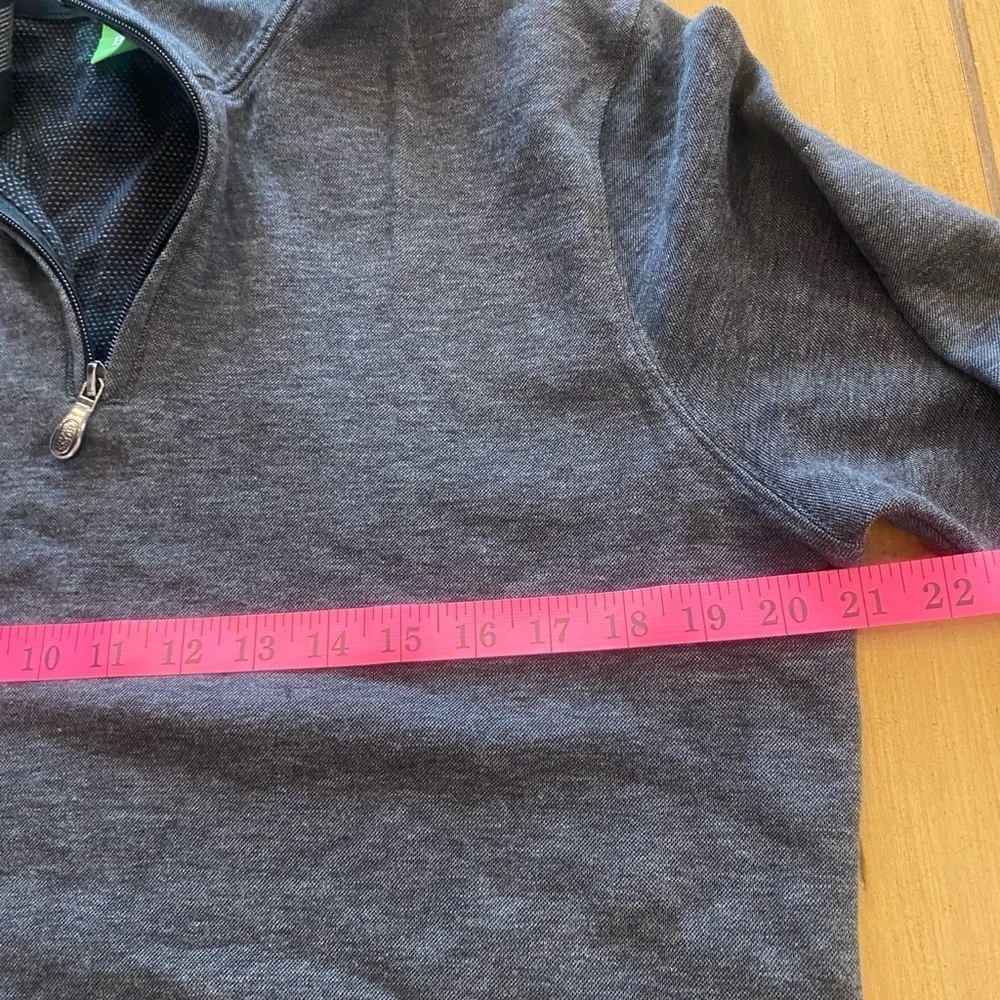 Hugo Boss men’s quarter zip gray pullover sweater new medium - Picture 8 of 15